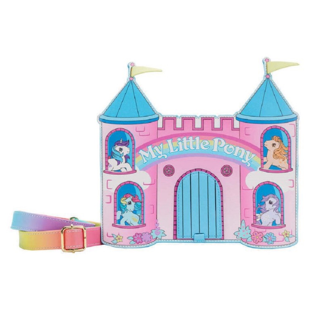 Loungefly My Little Pony Castle Crossbody Bag - Picture 9 of 9